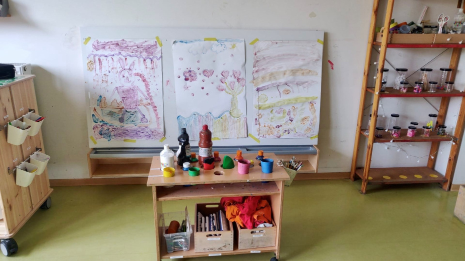 Das Atelier im Elementar- Bereich der Kita