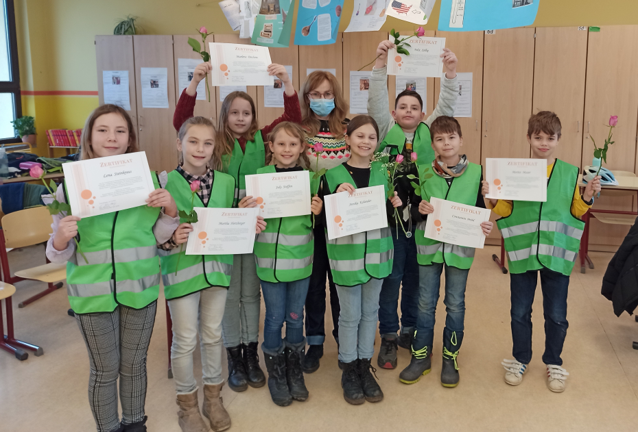 1. Dezember 2021: Zertifikatsfeier der neuen Schülermediatoren der GS Am Dorfanger